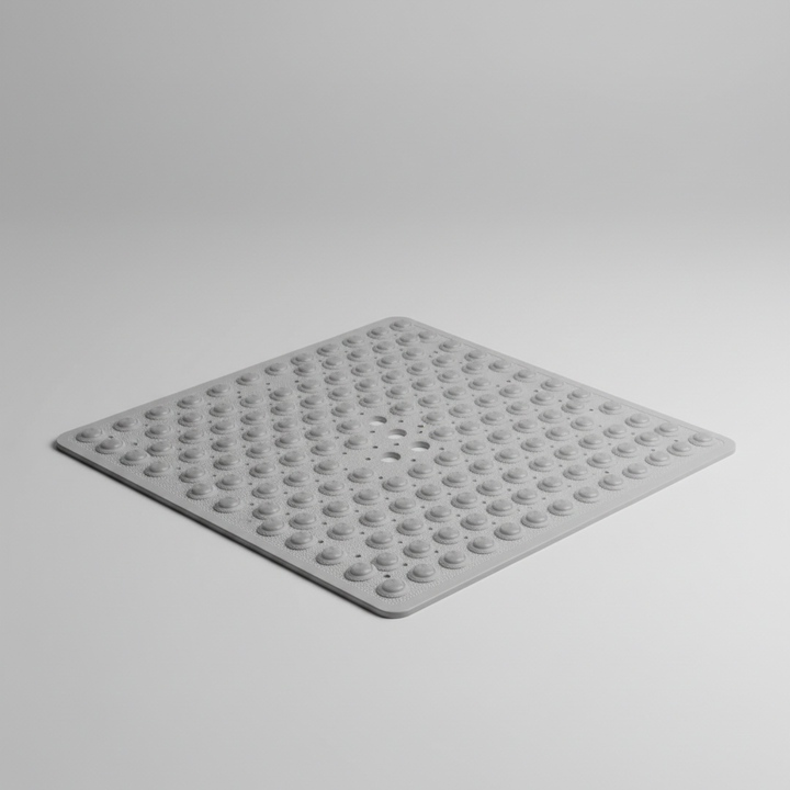 GripSquare Duschmatte, quadratisch und rutschfest aus PVC, schützt vor Ausrutschen im Bad.