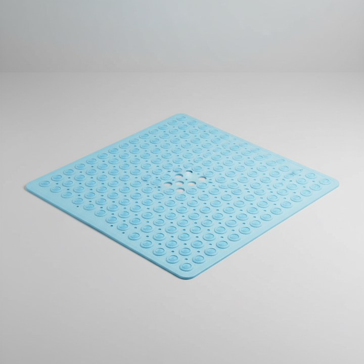 GripSquare PVC Anti-Rutsch Duschmatte, quadratisch, für stabilen Halt in Dusche und Badewanne.