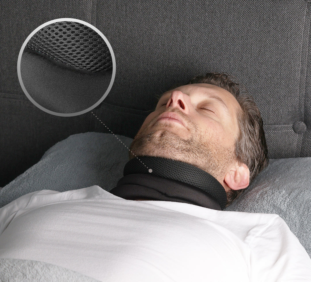 Verstellbare, atmungsaktive Nackenstütze Dormiva als Reisekissen für Nackenentlastung & gesunden Schlaf. [[lstfy-media:2]]