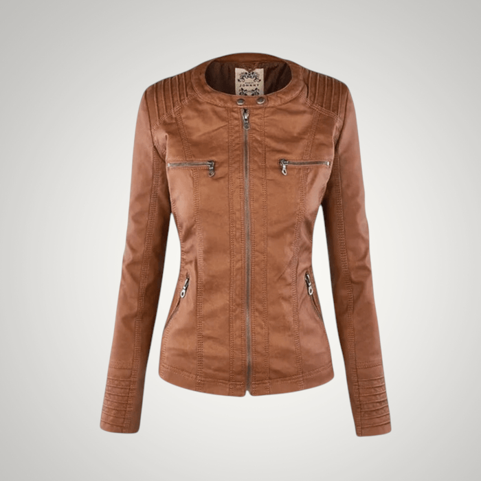 Hochwertige Damen-Winterjacke mit Reißverschluss. Abnehmbare Kapuze und tailliertes Design für eine stilvolle Silhouette.