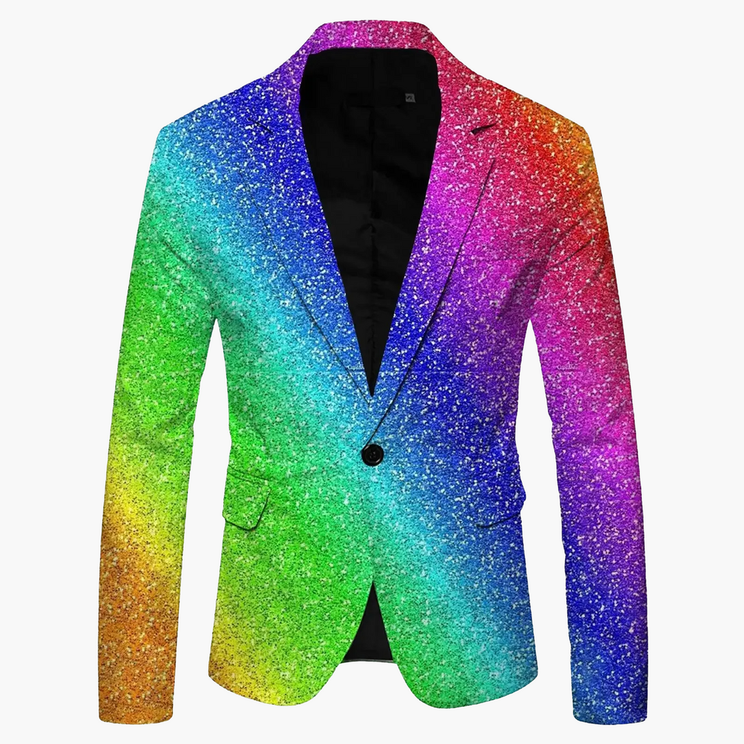 Vielseitiges Herren Slim Fit Sakko, graubraun, Ein-Knopf Blazer für schicke & legere Outfits.
