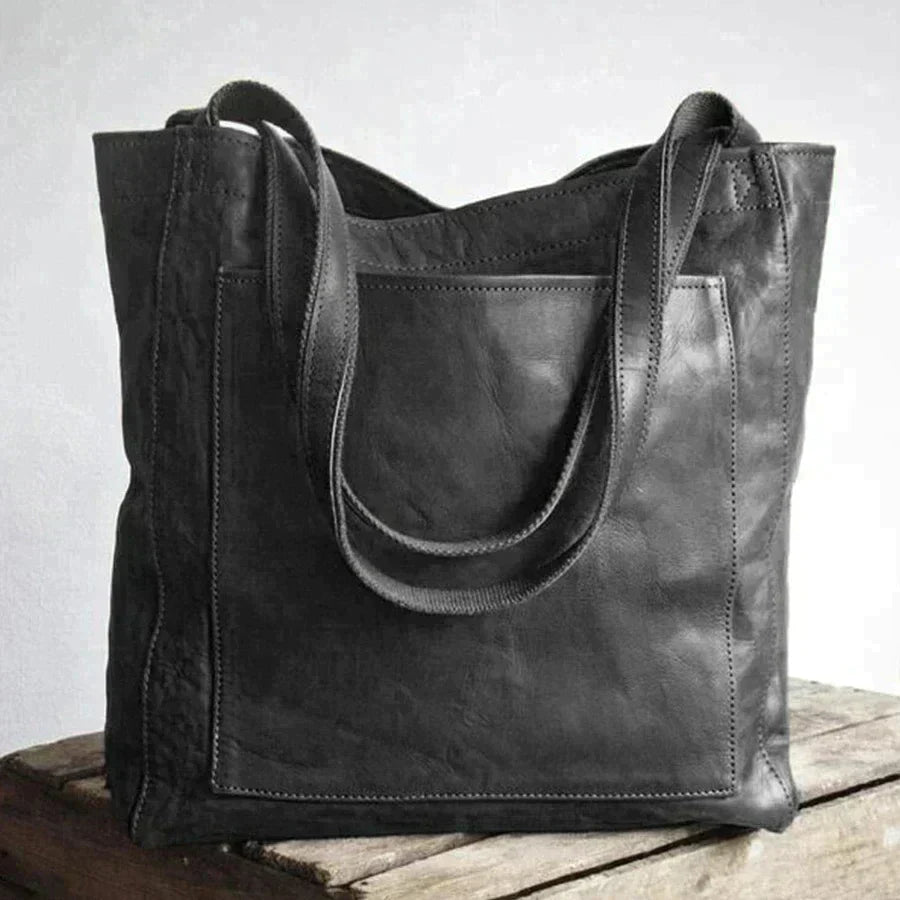 Dunkelbraune Damen Handtasche, stilvoll & praktisch. Ideal für Arbeit, Freizeit oder als elegante Einkaufstasche.