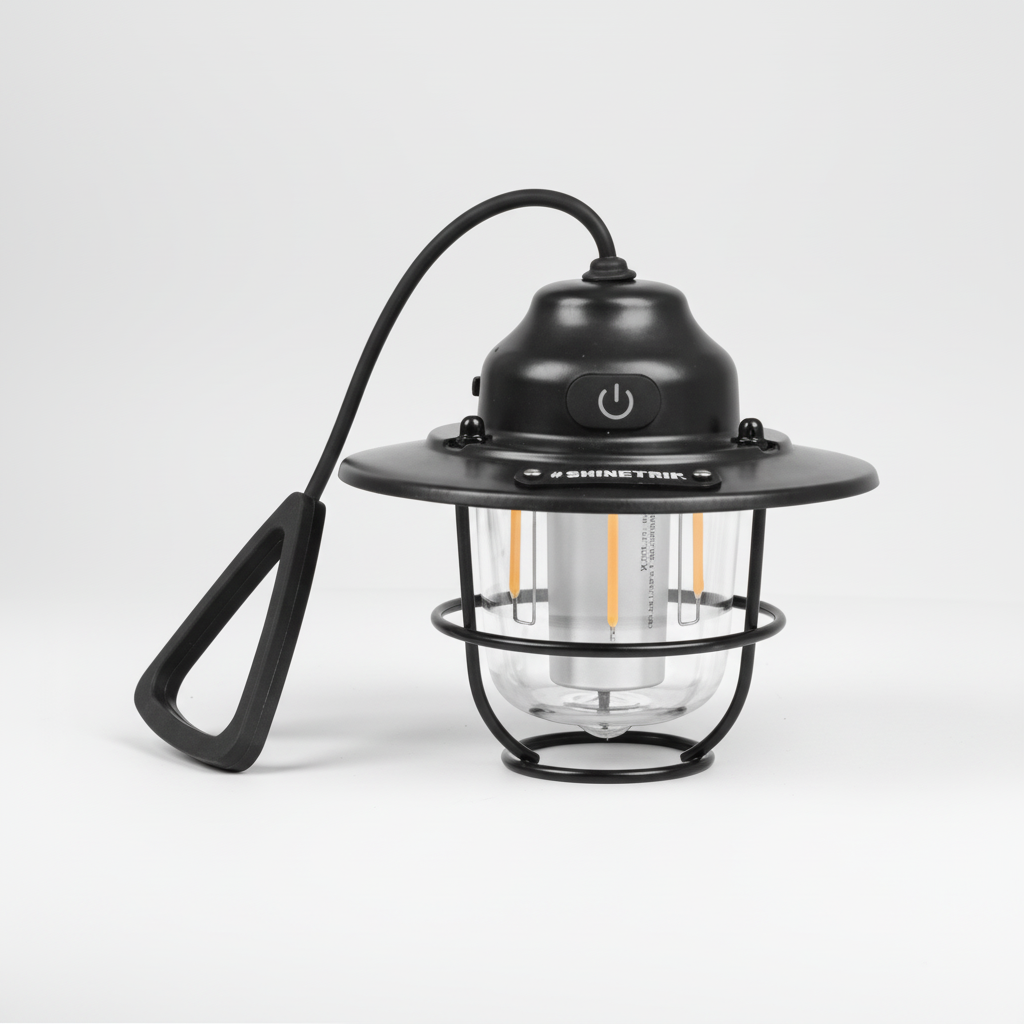 Vielseitige Retro LED Outdoor-Laterne Campora mit Akku; ideal für Camping & Notbeleuchtung.