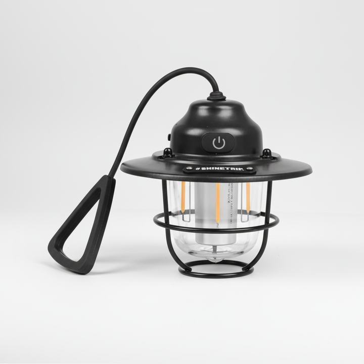 Vielseitige Retro LED Outdoor-Laterne Campora mit Akku; ideal für Camping & Notbeleuchtung.
