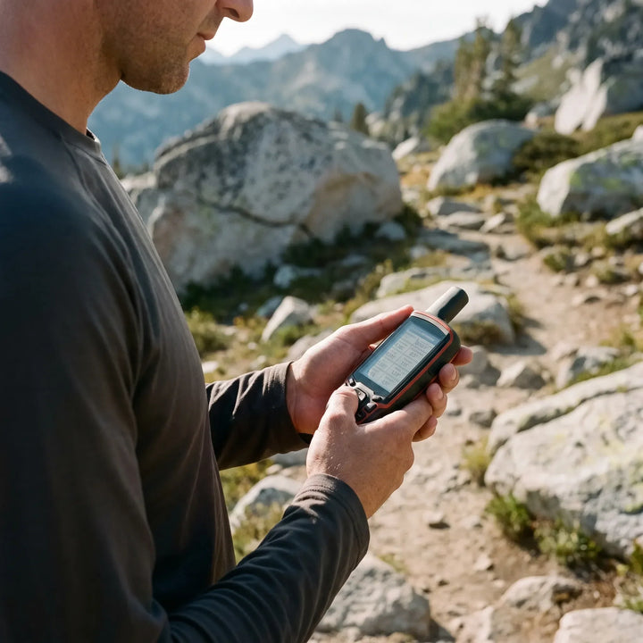 Robustes Outdoor-GPS-Navigationsgerät für präzise Orientierung beim Wandern, Camping & der Jagd im Gelände.