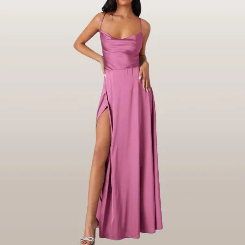 Vielseitiges Damen Maxikleid ärmellos, elegant für Sommerfeste, Partys oder als stilvolles Abendkleid.