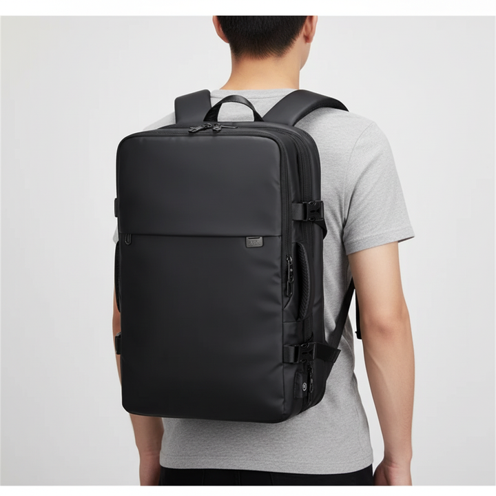 Wasserabweisender TravelX Business-Rucksack für Pendler, mit Laptopfach & ergonomischem Design.