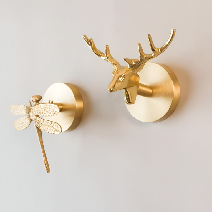 Einzigartiger Bären-Wandhaken, Holz-Optik, handgefertigt. Stilvolle Garderobe für Schlafzimmer oder Bad.