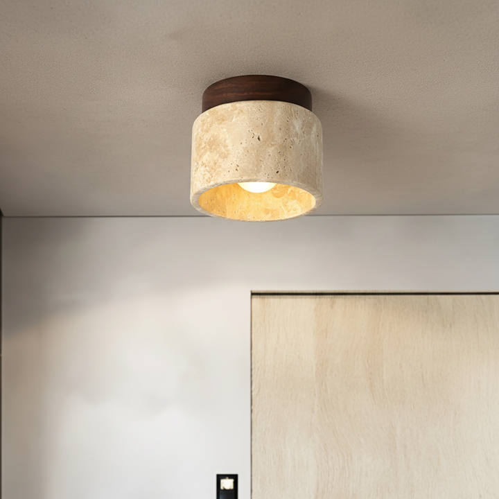 Rustikales modernes Downlight Stoneglow. Warmes LED-Licht für gemütliche Wohnräume.