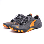 Grau Schwarz Orange