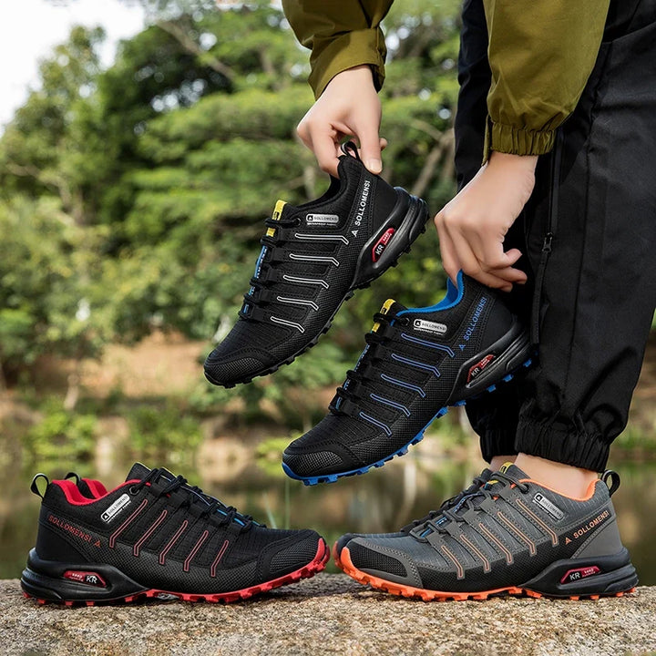 Robuste Herren Outdoor-Wanderschuhe mit Dämpfung und Unterstützung, für maximalen Komfort auf langen Touren.