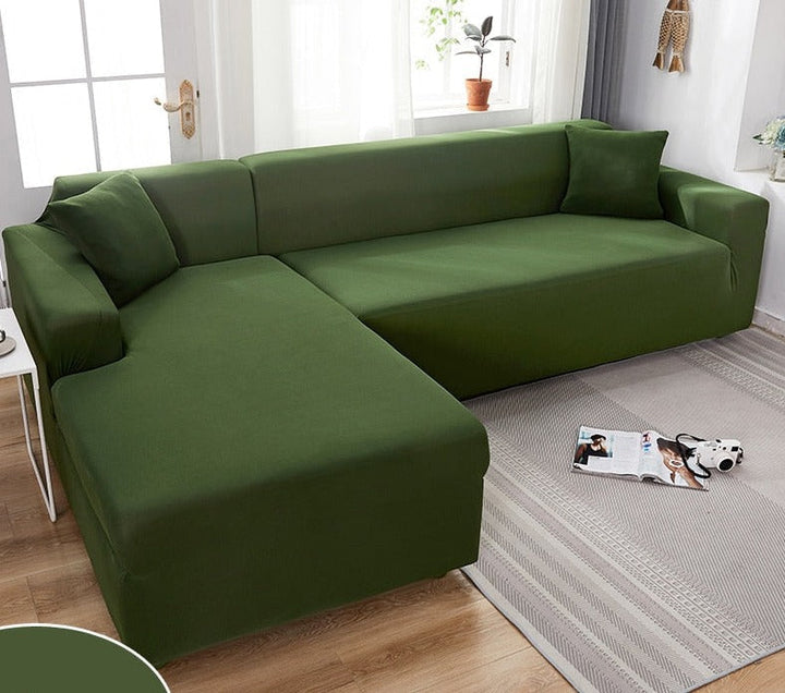 Pflegeleichter Sofabezug aus Stretch-Polyester. Schützt Sofa vor Verschleiß, haustierfreundlich, waschbar.