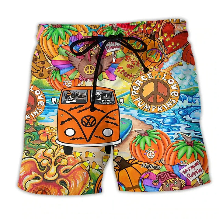 Bequeme Herren Schwimmshorts mit Graffiti-Muster, perfekt für Pool Partys, schnelltrocknend.