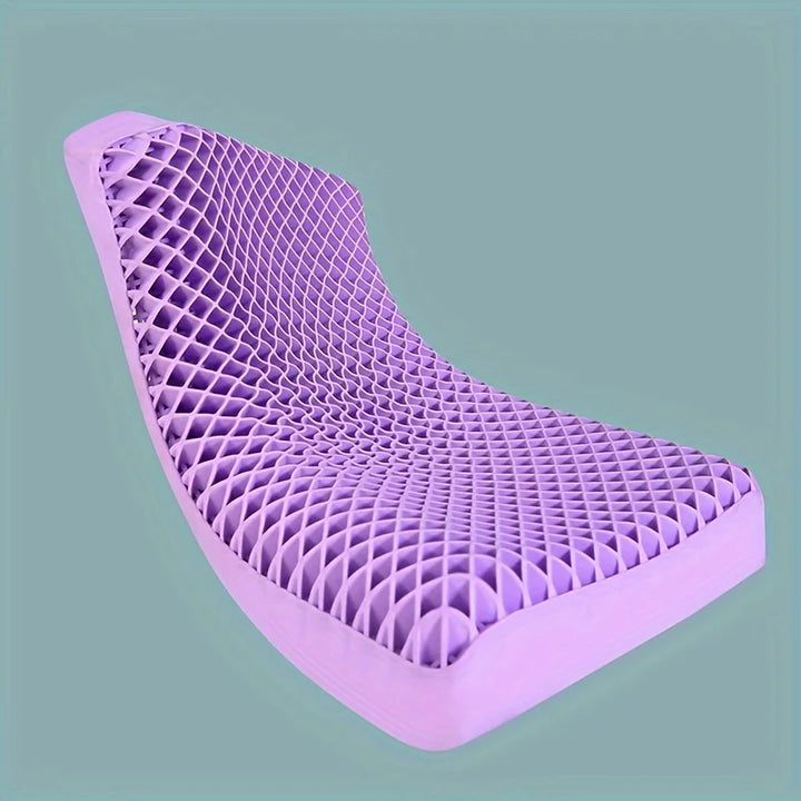 Detailansicht des atmungsaktiven TPE-Materials des Niala Nackenkissens für optimale Luftzirkulation & Hygiene.