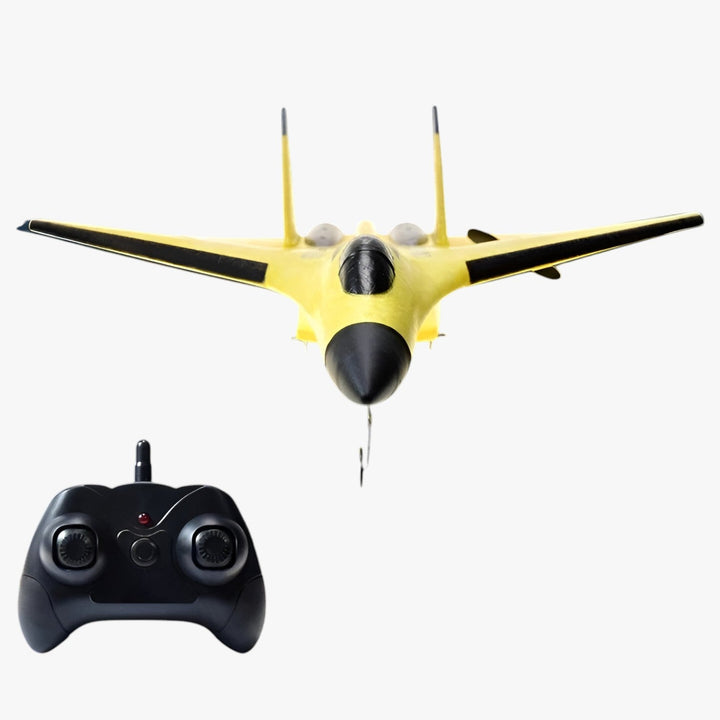 Der FalconAir LED-Gleiter, ein leichtes RC-Flugzeug, fliegt sicher im Innenbereich als ferngesteuertes Spielzeug.