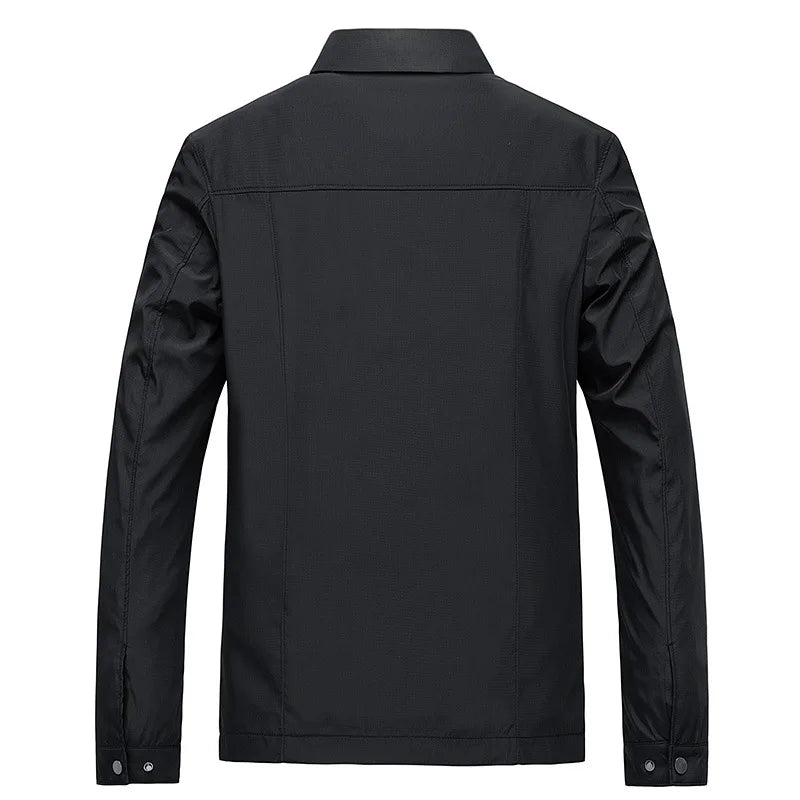 Moderne & klassische Herren Übergangsjacke in Schwarz, Beige oder Blau. Vielseitige Freizeitjacke S-XXL.
