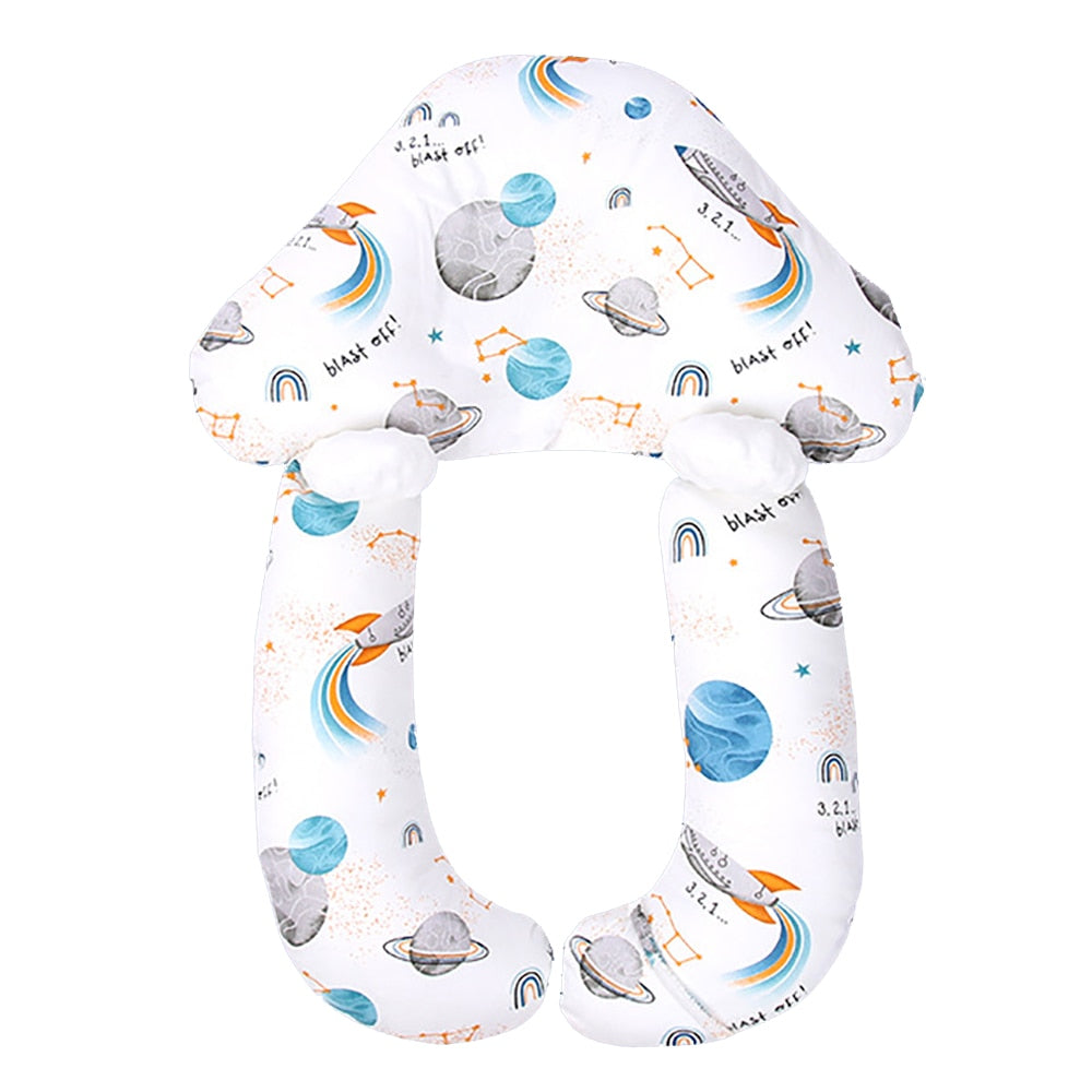 Babykissen aus Biobaumwolle zur Vorbeugung von Plagiozephalie. Atmungsaktiv & hypoallergen für Säuglinge.