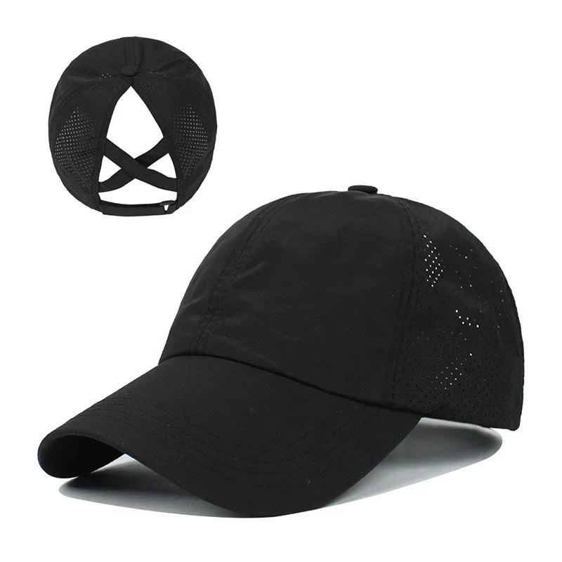 Unisex Sport-Basecap mit kühlendem Mesh-Einsatz, atmungsaktiv und verstellbar. Dein Accessoire für heiße Tage.