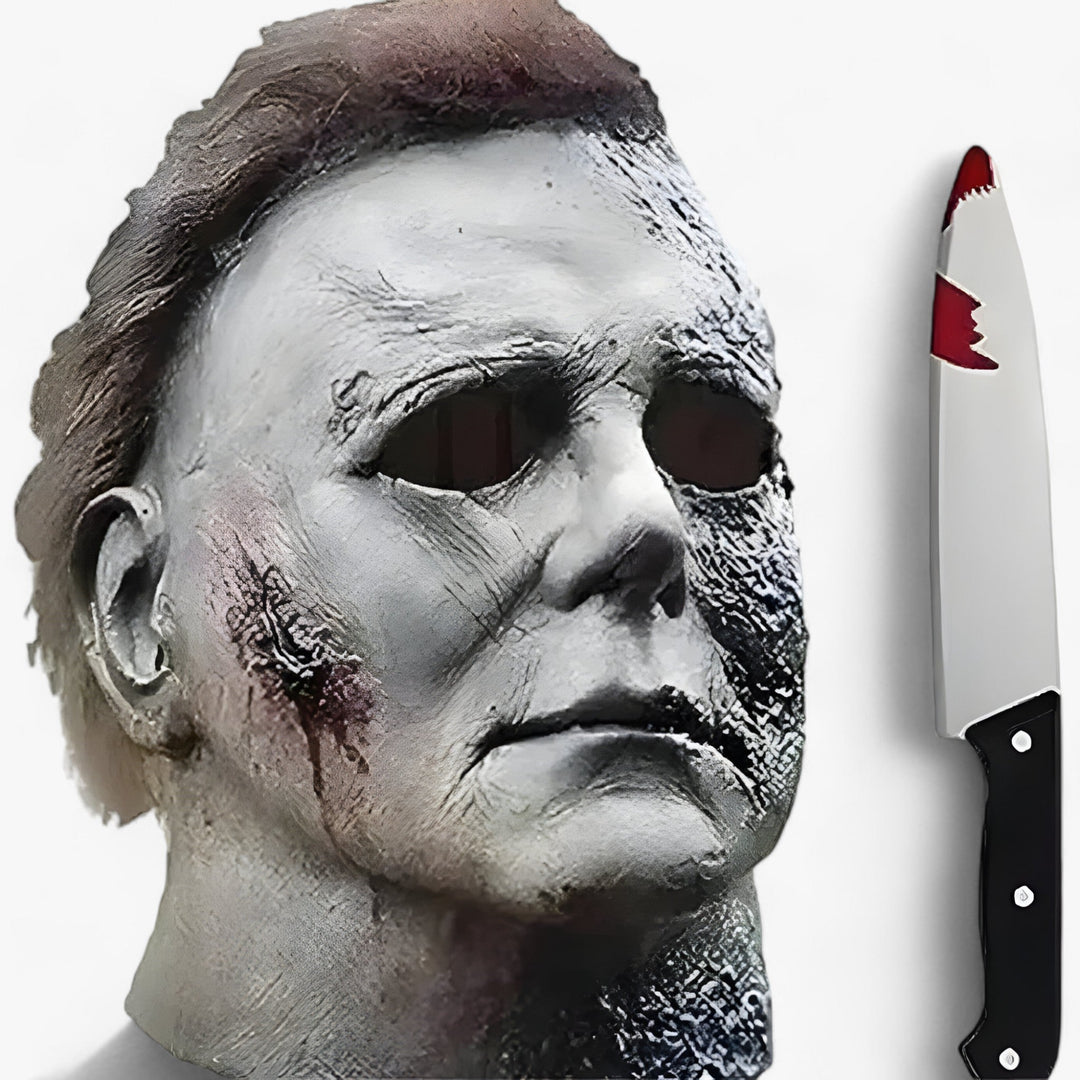 Detaillierte Unisex Vollmaske für Halloween: Realistische Brandwunden und Narben für einen verstörenden Horror-Look.