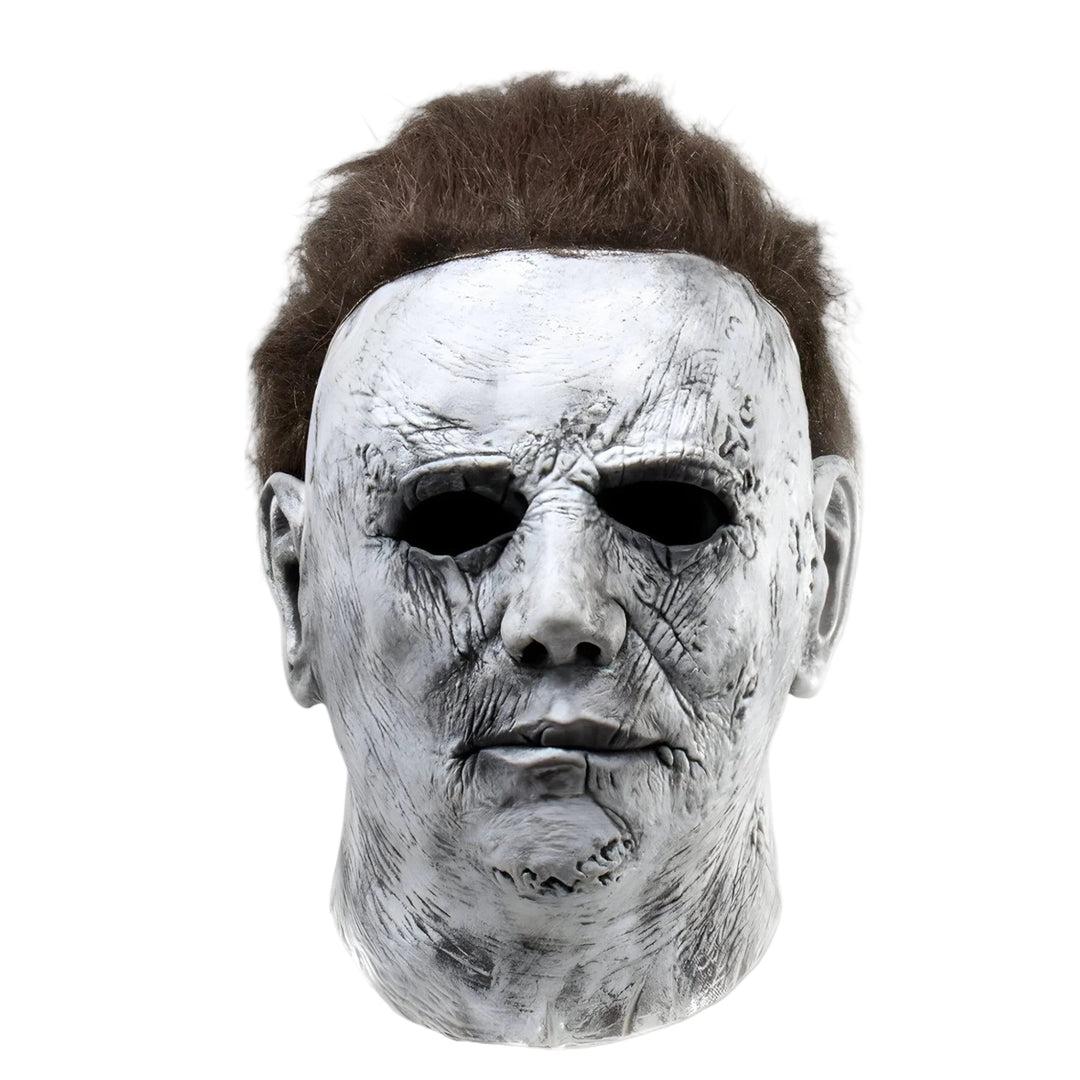 Realistische Halloween Vollmaske mit gruseligem Narben- & Brandeffekt. Unisex Horrormaske für Erwachsene, Latex.