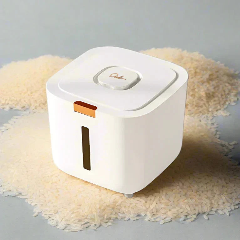 Robuste Reisaufbewahrungsbox 5-10 kg, luftdicht, mit Feuchtigkeits- & Insektenschutz für die Küchenorganisation.