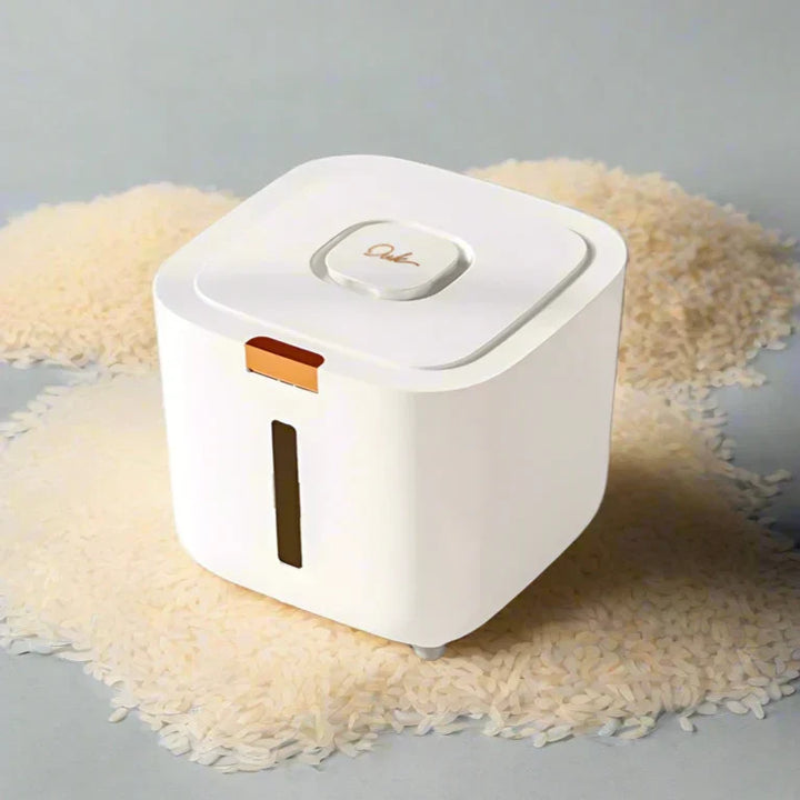 Robuste Reisaufbewahrungsbox 5-10 kg, luftdicht, mit Feuchtigkeits- & Insektenschutz für die Küchenorganisation.