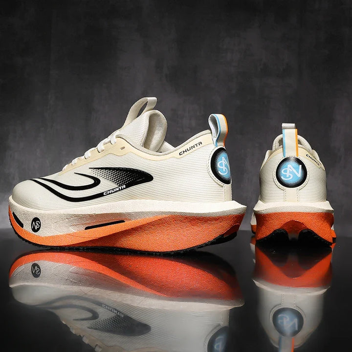 Blaue Herrenschuhe ohne Metallkappe, bequeme Freizeitschuhe mit flacher Sohle für den Alltag.