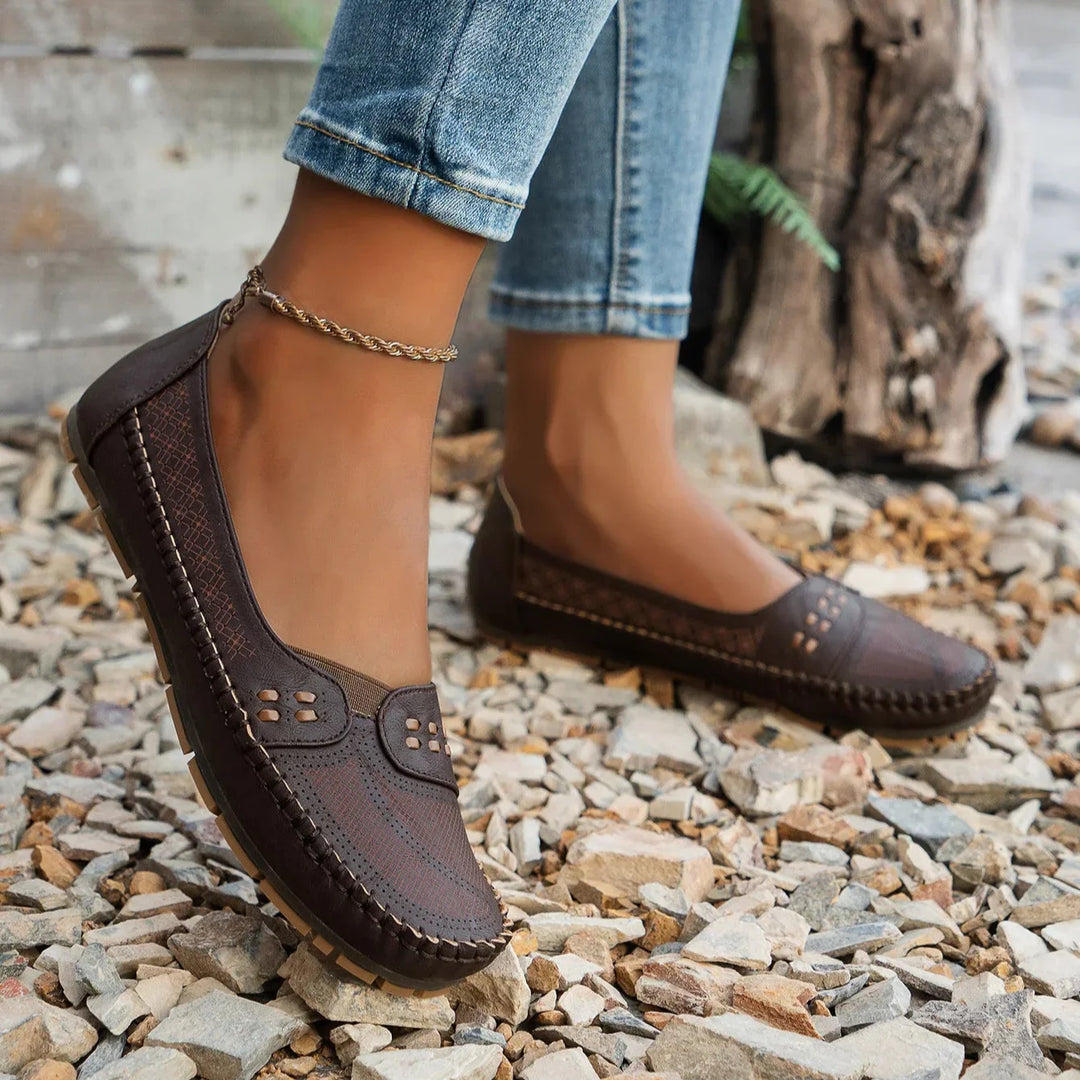 Stilvolle Damen Loafer für Frühling & Herbst, mit flacher Sohle, bequeme Alltagsschuhe für Komfort.