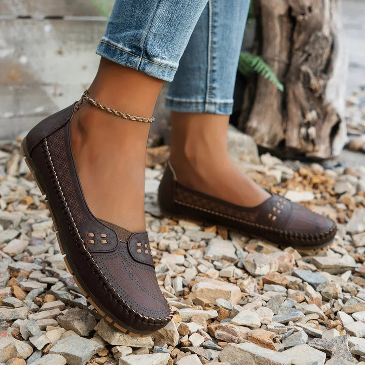 Stilvolle Damen Loafer für Frühling & Herbst, mit flacher Sohle, bequeme Alltagsschuhe für Komfort.
