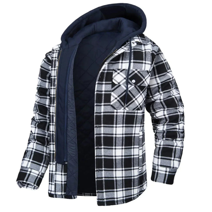 Modische Herren Winterjacke, warmer Oversize Mantel mit Kapuze. Perfekt für Herbst/Winter Outdoor.