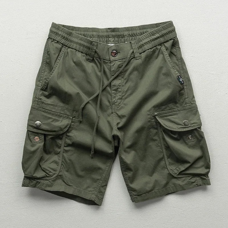 Bequeme Herren Cargoshorts mit Kordelzug & vielen Taschen, perfekt für Outdoor-Aktivitäten & Sport im Sommer.