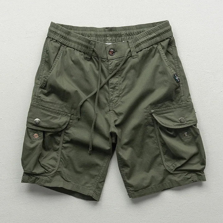 Bequeme Herren Cargoshorts mit Kordelzug & vielen Taschen, perfekt für Outdoor-Aktivitäten & Sport im Sommer.