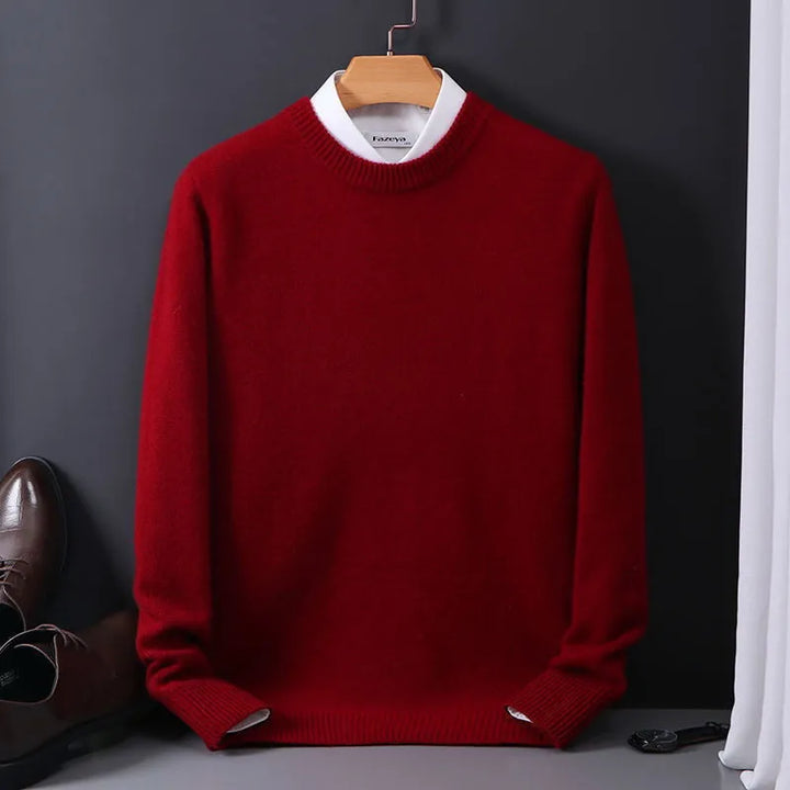 Hochwertiger Herren Pullover, weich und bequem, der ideale Strickpullover für Herbst und Winter.