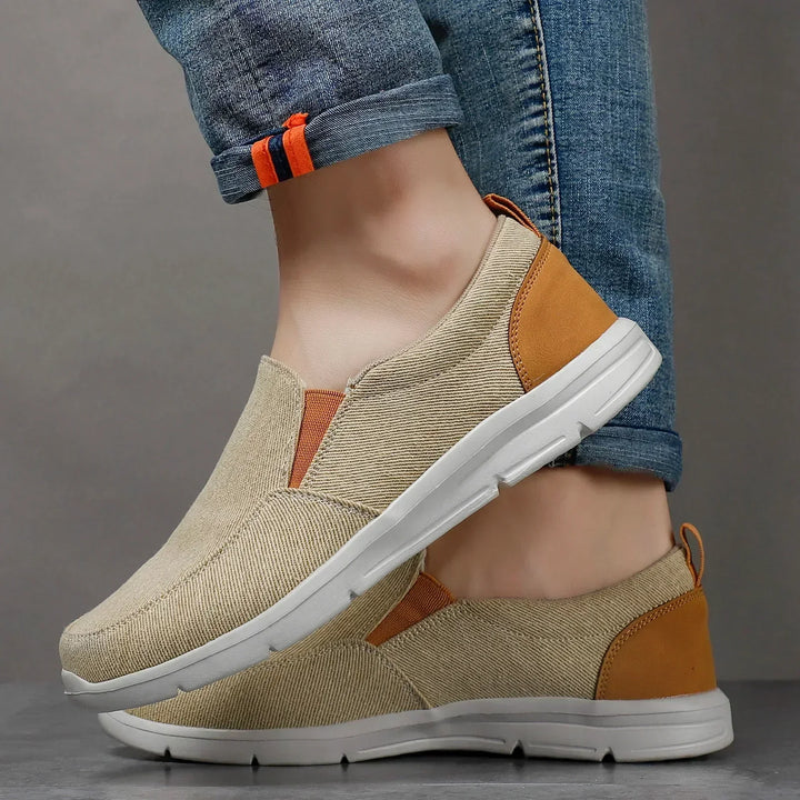 Moderne Herren Slip-On Sneaker, leicht & bequem mit gepolsterter Sohle; einfache Slipper für Freizeit.