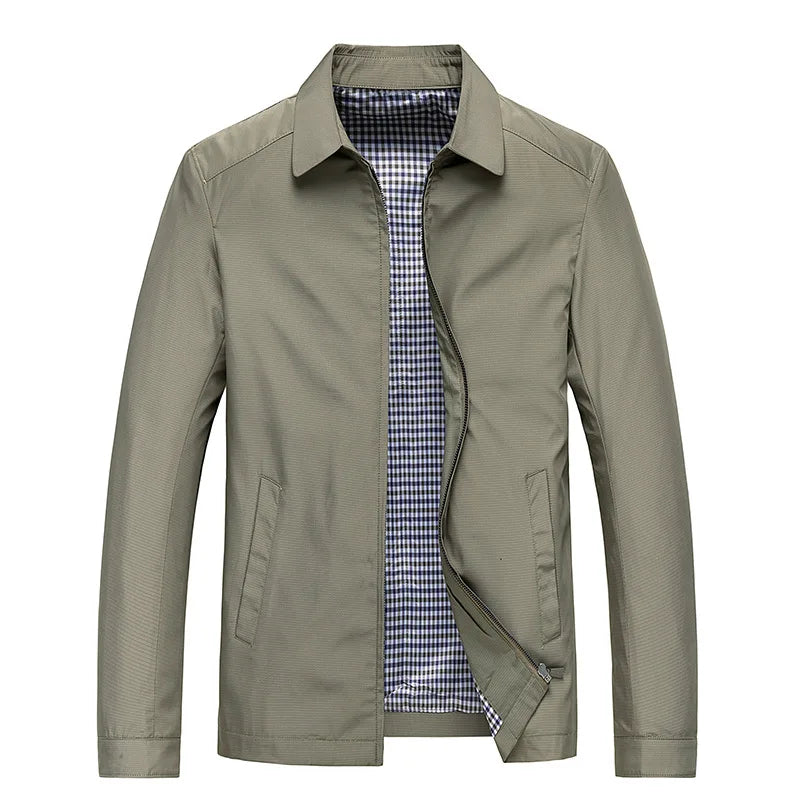Elegante beige Herren Übergangsjacke, vielseitig für Freizeit & Alltag. Moderne Alltagsjacke in Top-Qualität.