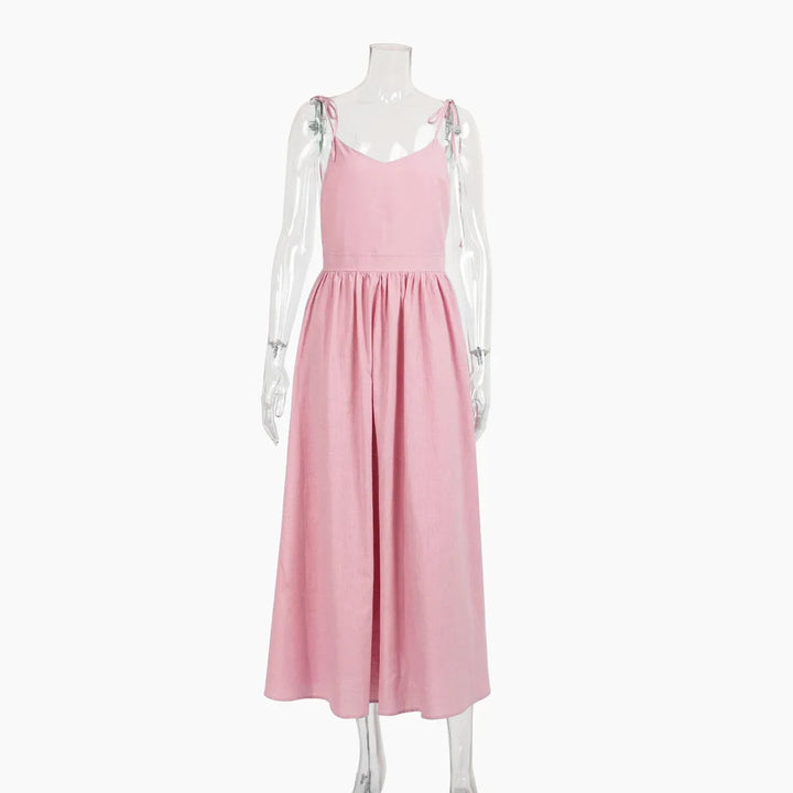 Vielseitiges Damen A-Linien-Kleid, Trägerkleid, als Sommer-, Strand- oder bequemes Freizeitkleid tragbar.