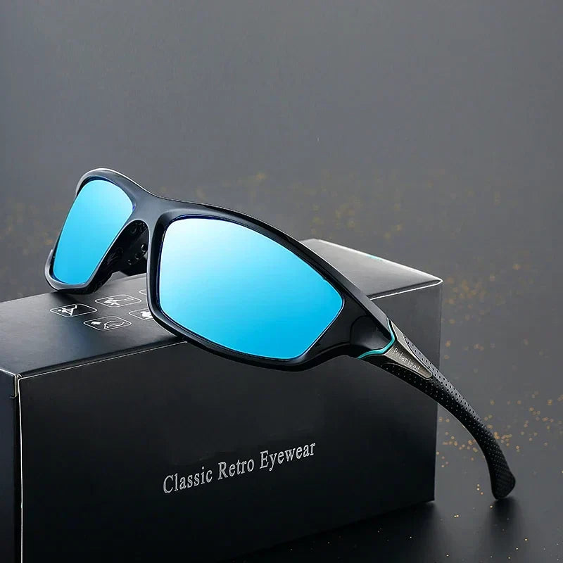 Unisex Polarisierte Sonnenbrille mit UV400 Schutz. Modernes Design für Outdoor, Autofahren und Alltag.
