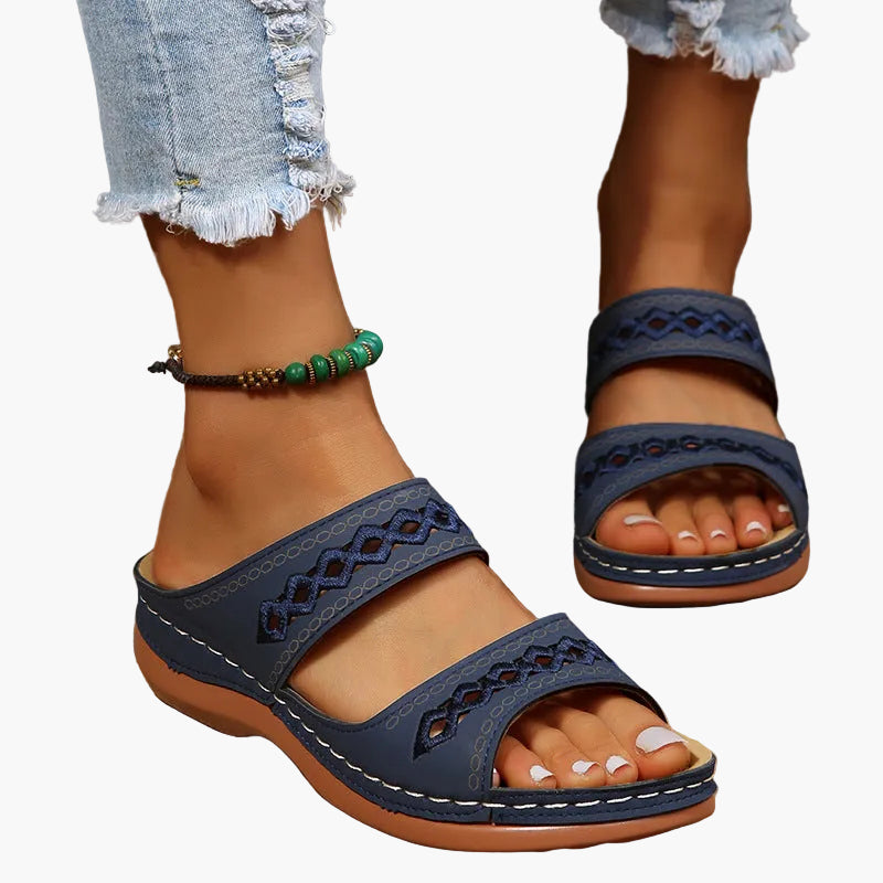 Bequeme Dione Orthopädische Damen Sandalen mit verstellbaren Riemen für optimalen Halt im Sommer & Alltag.
