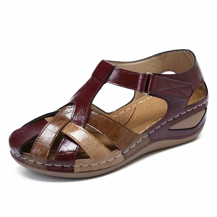 Stilvolle Damen Sommersandalen mit Keilabsatz, elegant und orthopädisch, perfekt für Freizeit & Büro.
