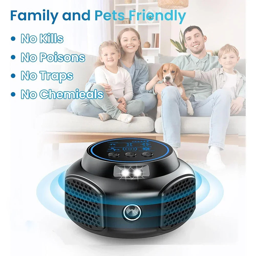 PestShield Ultraschall-Vertreiber für Ratten und Mäuse. Plug-in, tierfreundlich, effektive Schädlingsbekämpfung.