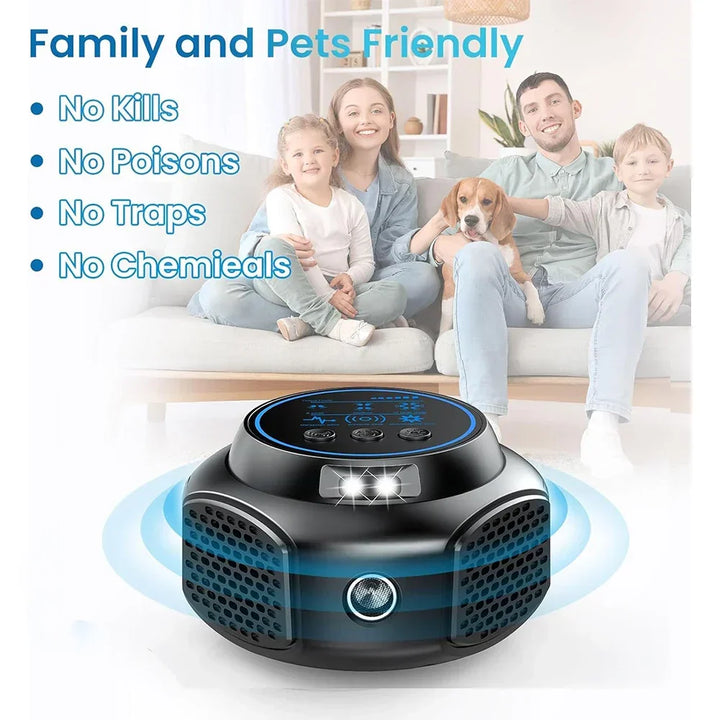 PestShield Ultraschall-Vertreiber für Ratten und Mäuse. Plug-in, tierfreundlich, effektive Schädlingsbekämpfung.