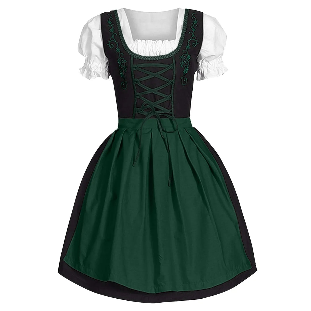 Authentisches Damen Dirndl. Traditionelles Trachtenkleid, ideales Festkleid für Oktoberfest und Feste.