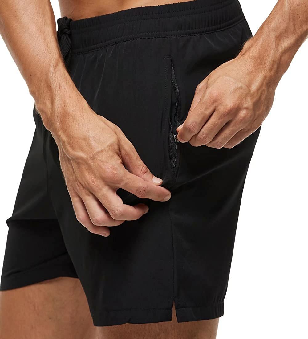 Bequeme Herren Kurze Hose mit Kordelzug & Reißverschluss. Perfekt für Schwimmen, Strand & Freizeit.