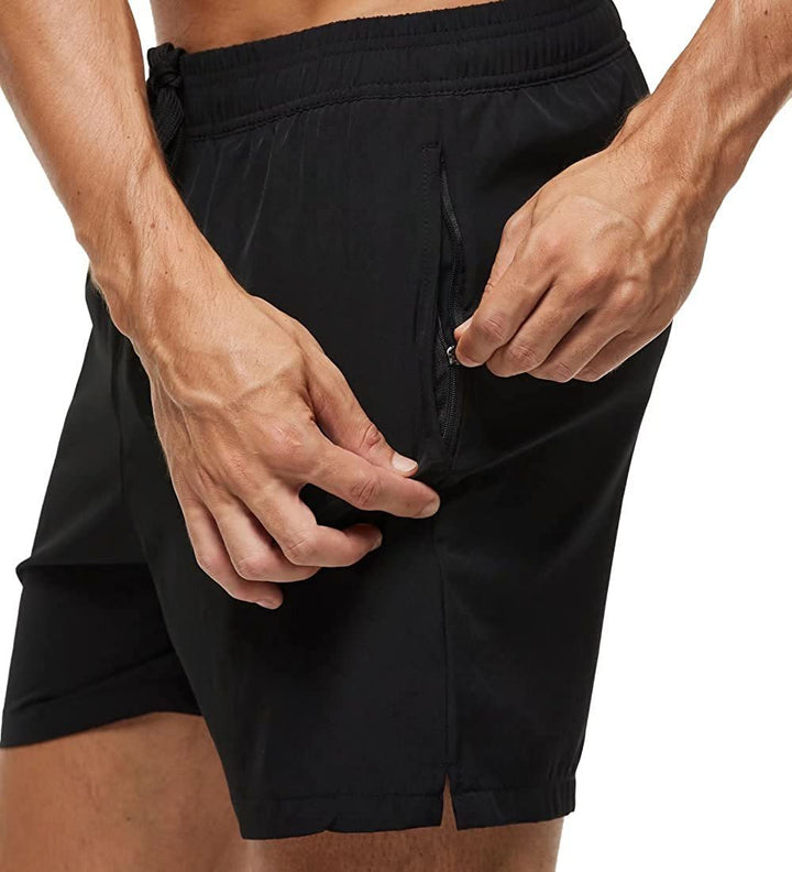 Bequeme Herren Kurze Hose mit Kordelzug & Reißverschluss. Perfekt für Schwimmen, Strand & Freizeit.