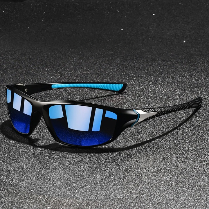 Moderne Herren Sonnenbrille UV400, ideal für Sportler. Perfekt für Radfahren, Laufen & Outdoor-Abenteuer.