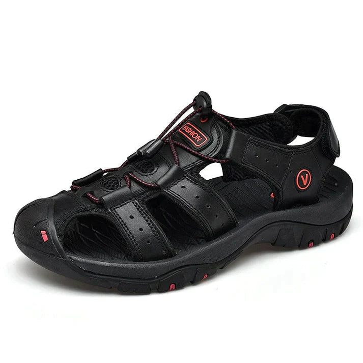 Robuste Herren Trekking Sandalen Victor, orthopädisch, rutschfest für Outdoor & Wanderungen, mit ergonomischem Fußbett.
