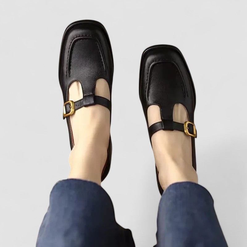 Bequeme orthopädische Damen Mary-Jane Schuhe, ideal als Alltagsschuhe mit integrierter Fußgewölbestütze.