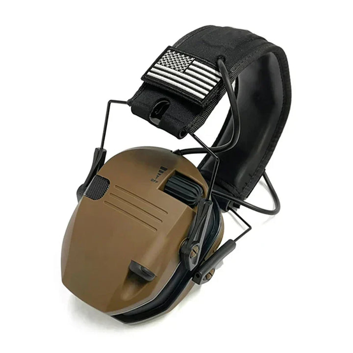 Moderner Gehörschutz mit aktiver Lärmunterdrückung, ideal für Jäger, Sportschützen & Outdoor-Aktivitäten.