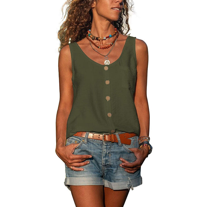 Ärmelloses Damen Top, ideal als Freizeittop. Eleganter Stil, tailliert für eine schöne Silhouette.