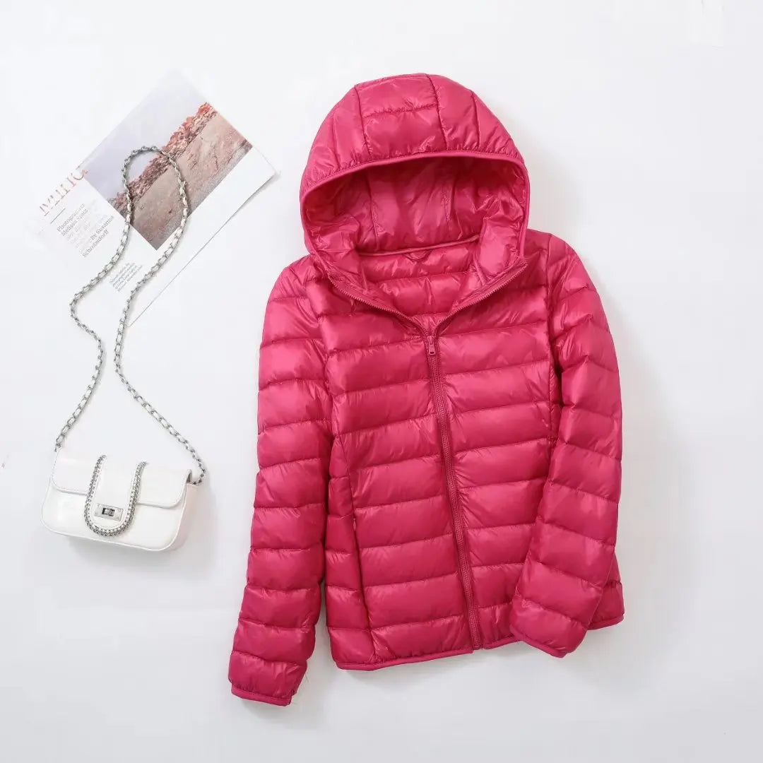 Vielseitige, leichte Damen-Kapuzenjacke, wendbar, für Frühling, Herbst und unbeständiges Wetter.